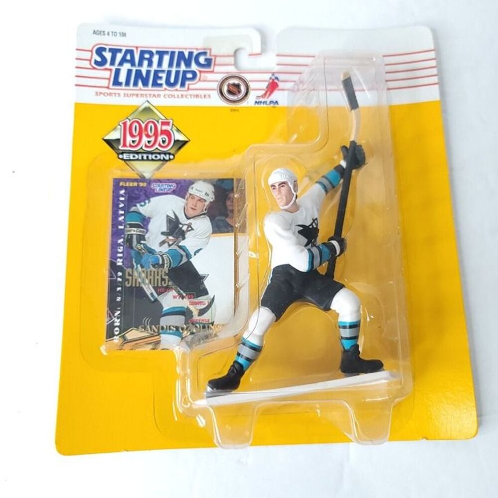 Sandis Ozolinsh #6 San Jose Sharks Starting Lineup 1995 Ed. Hockey Figure SLU